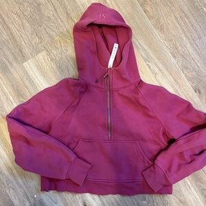 Lululemonn Oversize Half Zip Scuba Pink Lychee